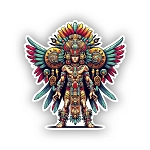 Aztec God Xipe Totec Full Body  Sticker (Peel N'Stick)